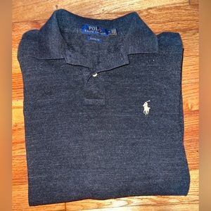 Mens Long Sleeve Polo Ralph Lauren Shirt Size L Large Mint Condition